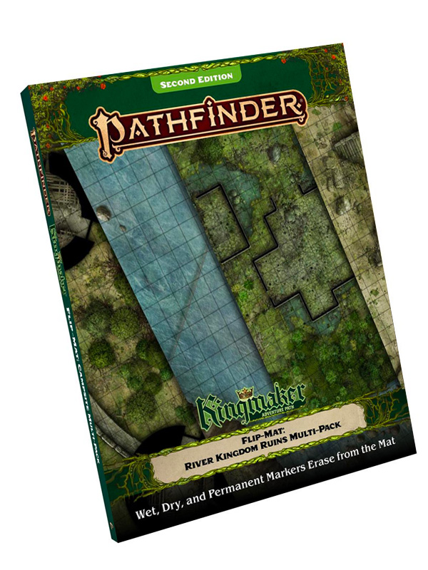Pathfinder 2 - Kingmaker 10ème anniversaire - Flip-Mat Multi-Pack - River Kingdoms Ruins + PDF