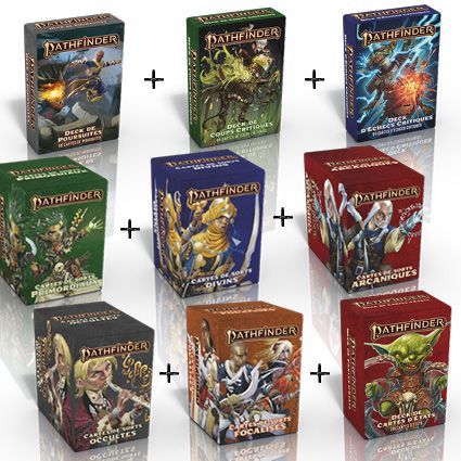 Pathfinder 2 - Pack complet de 9 Decks de cartes