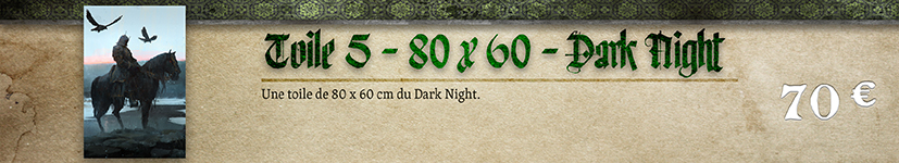 Toile 05 Dark Knight - 80 x 60