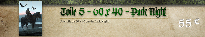 Toile 05 Dark Knight - 60 x 40