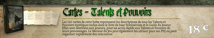 Cartes Talents et Pouvoirs