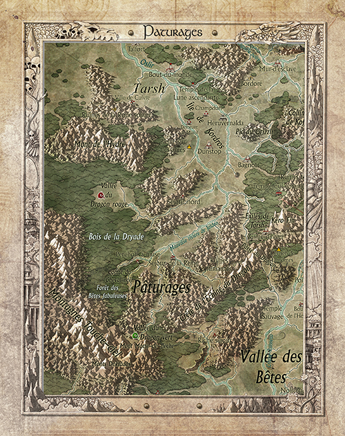 Carte en tissu : Pâturage (64x80 cm)