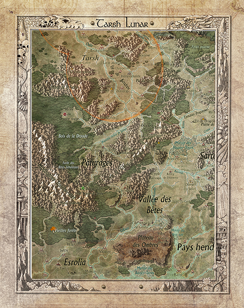 Carte en tissu : Tarsh Lunar (64x80 cm)