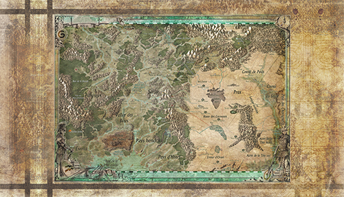 Carte en tissu : Passe du dragon (140x80cm)