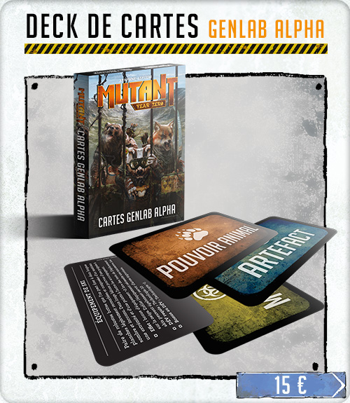 Mutant: Year Zero - Deck de cartes GenLab Alpha