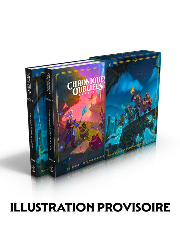 Étui Chroniques Oubliées Fantasy 2éme Édition + Atlas