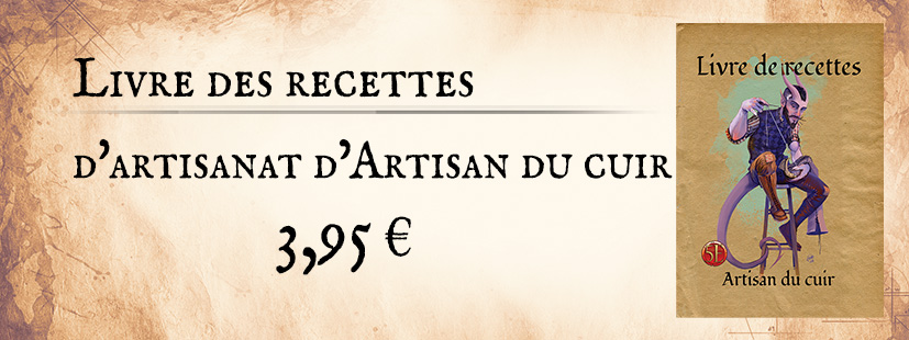 Livret des recettes artisanat Artisan du cuir