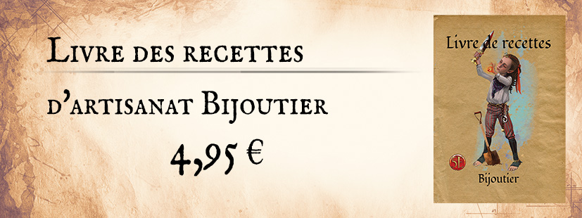 Livret des recettes artisanat Bijoutier