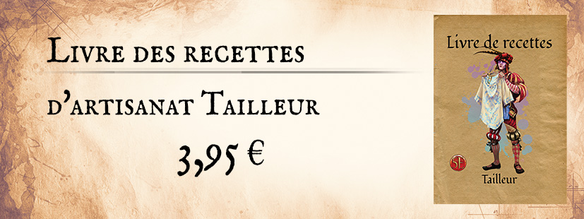 Livret des recettes artisanat Tailleur