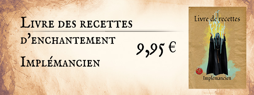 Livret des recettes enchantement Implémancien