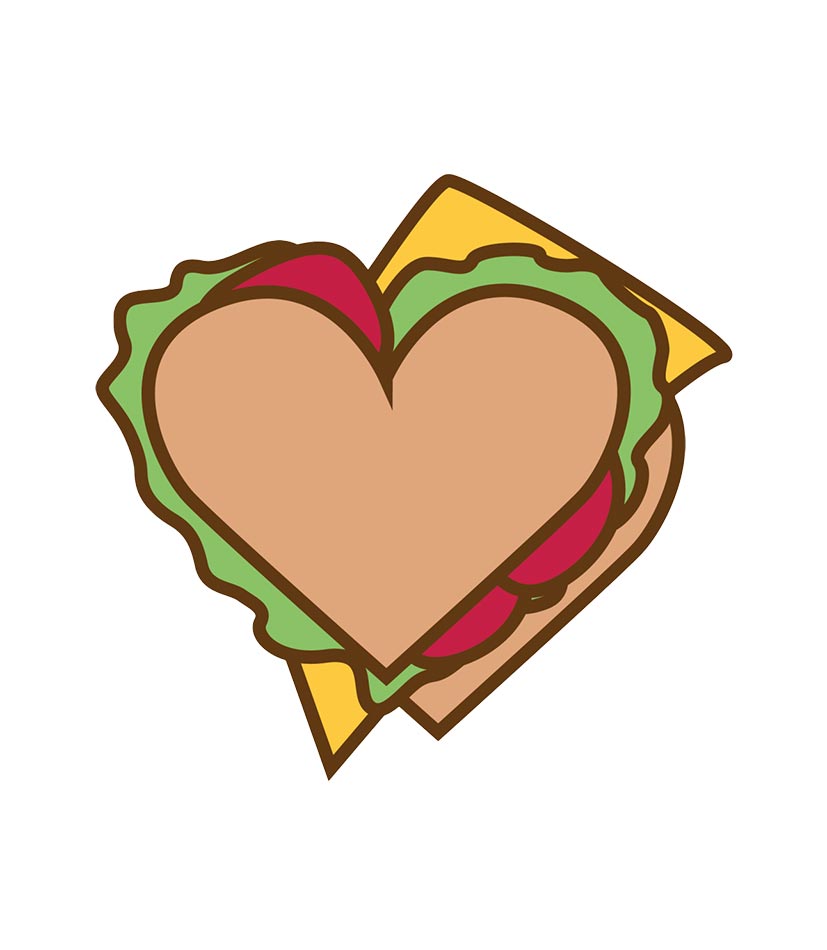Pins Coeur Sandwich