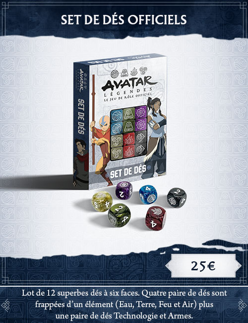 Avatar Légendes: Set de dés officiels