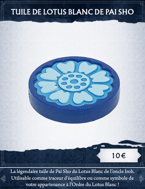 Avatar Légendes: Tuile de Lotus Blanc de Pai Sho