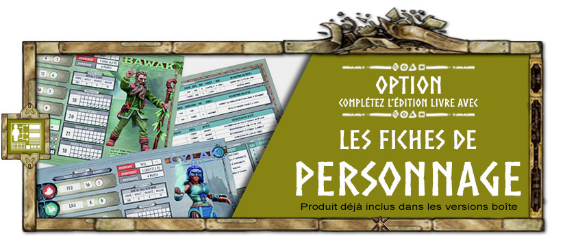 La Vallée des Totems - Fiches de Personnage