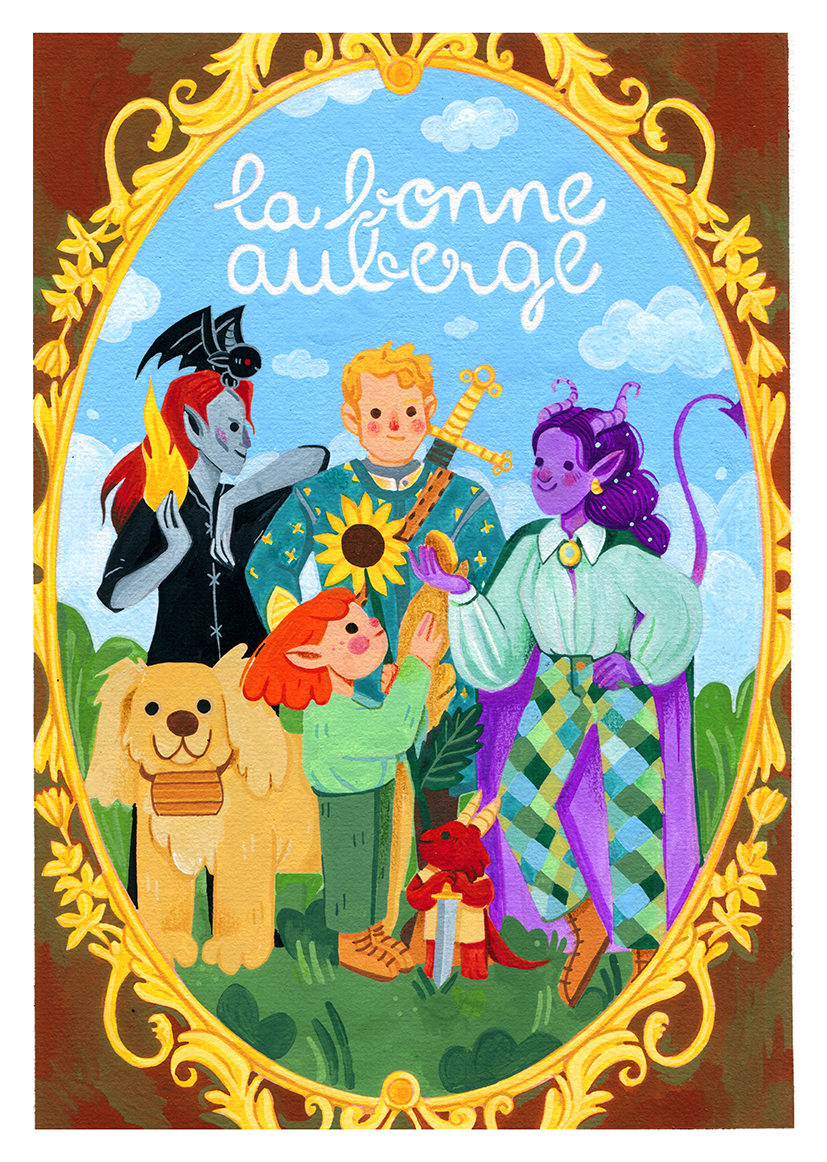 Illustration La Bonne Auberge par La Griffe de Maho