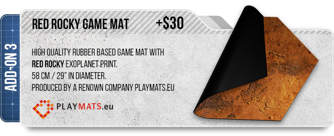 Red Rocky Game Mat