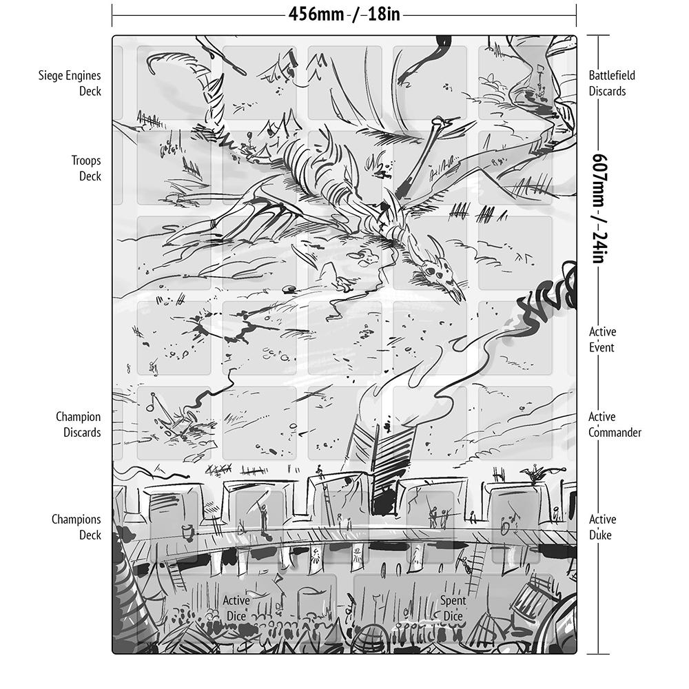 Tapis de jeu Siege de Valeria