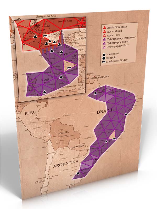 Torg Eternity - Mappemonde Cyberpapauté + PDF