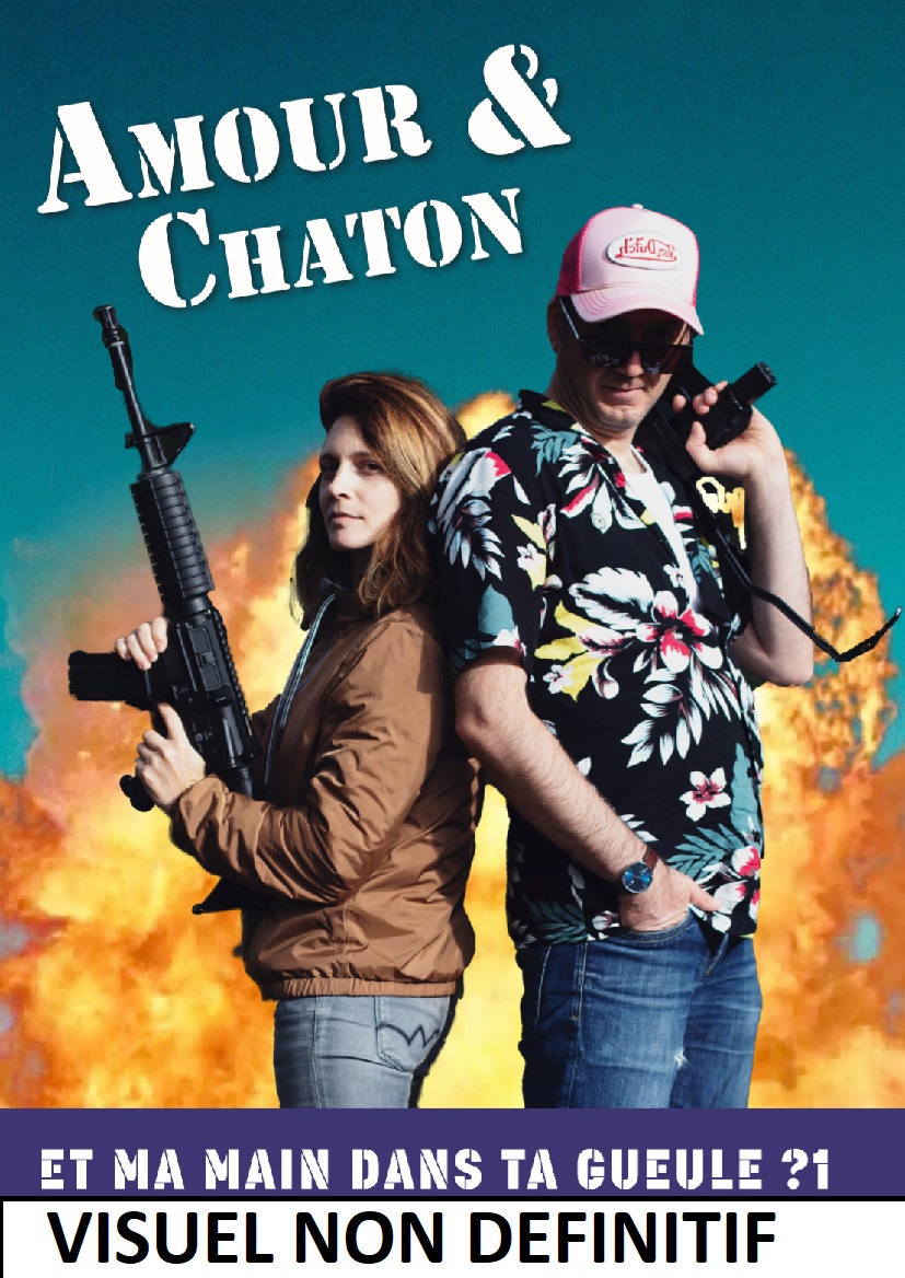 Poster Amour & Chaton (60 x 80)