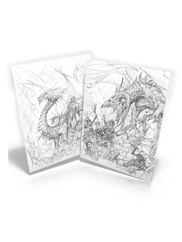 Tirage d'art - Crayonnés des 2 couvertures