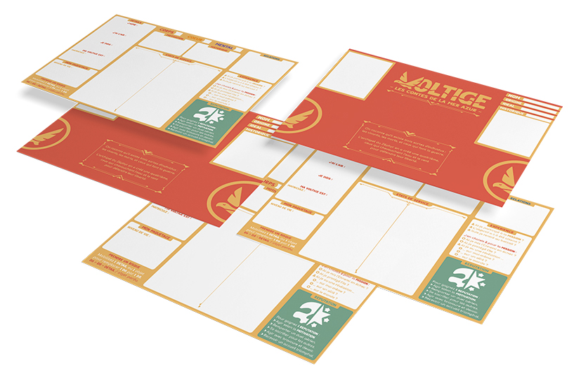 10 feuilles de voltigeurs + pochette à rabats