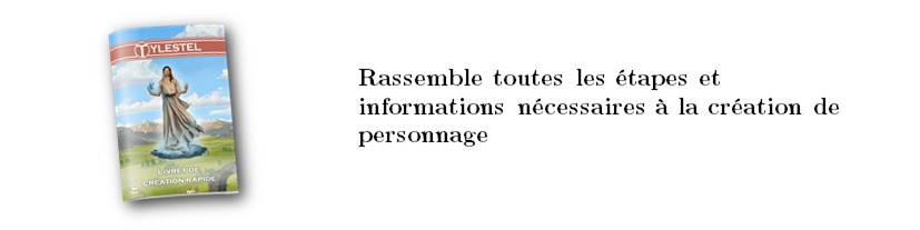 Livret de création de perso