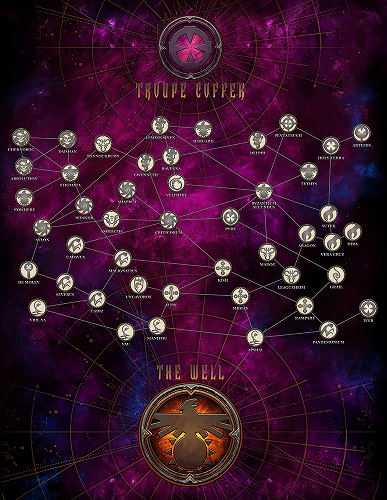 Fading Suns - Cloth Play Mat: Jumpweb Map