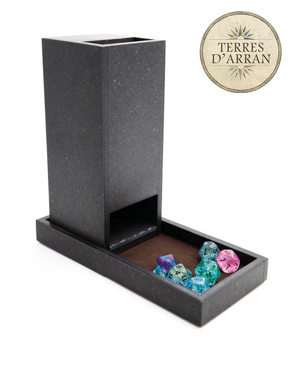 Terres d'Arran - Tour à dés en bois