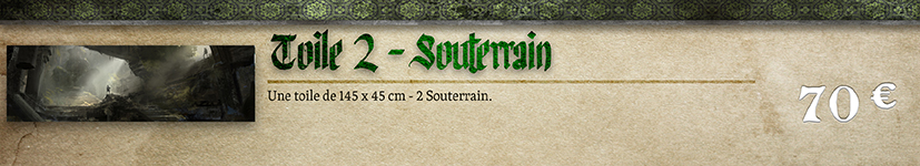 Toile Souterrain - 145 x 45 cm