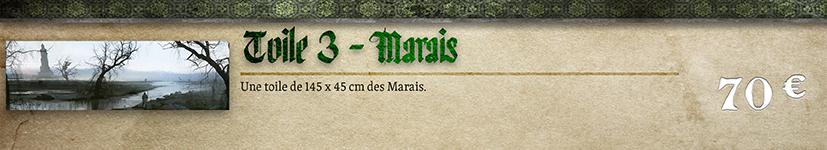 Toile Marais - 145 x 45 cm