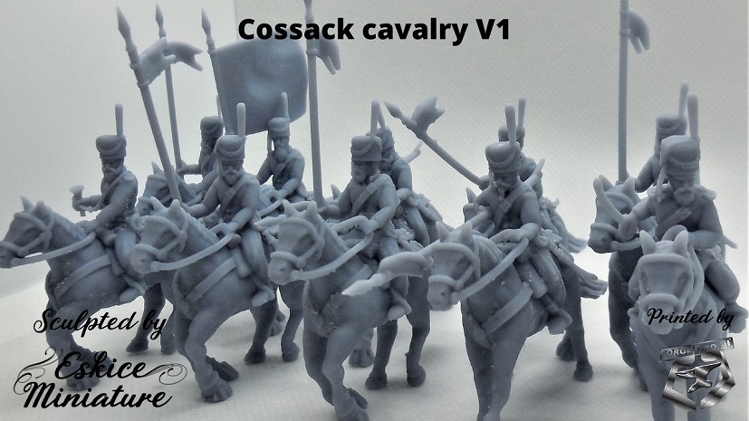 Cossack cavalry V1 - (10 figurines à cheval)