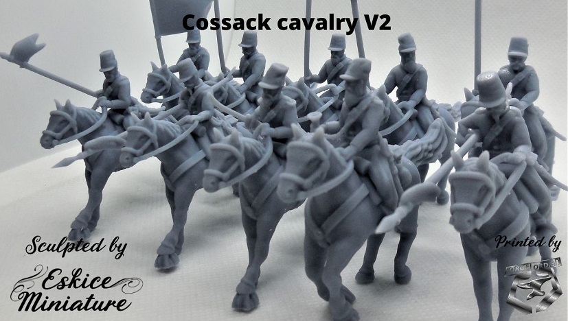 Cossack cavalry V2 - (10 figurines à cheval)