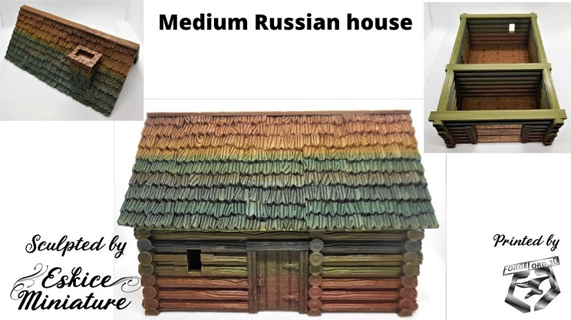 Medium russian house 150x100mm
