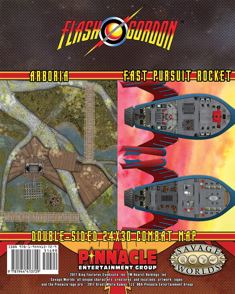 Flash Gordon™ RPG: Combat Maps 1- Arboria/FP Rocket Maps (Print + PDF)