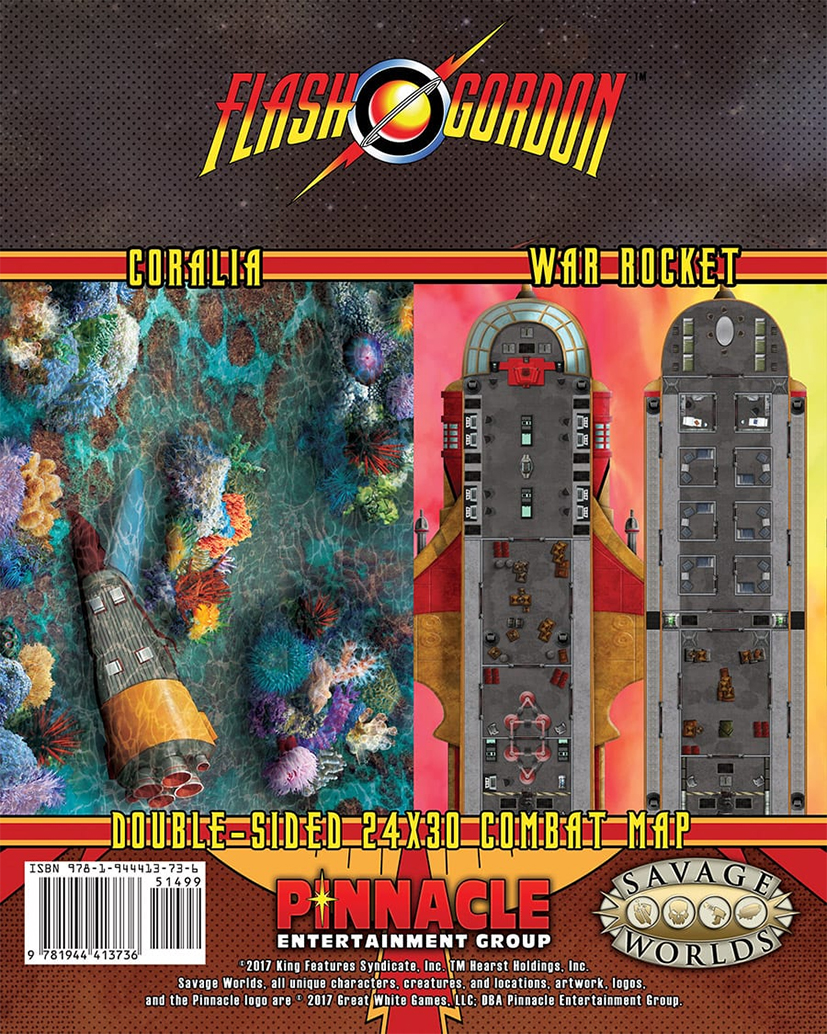 Flash Gordon™ RPG: Combat Maps 2- Coralia/War Rocket Maps (Print + PDF)