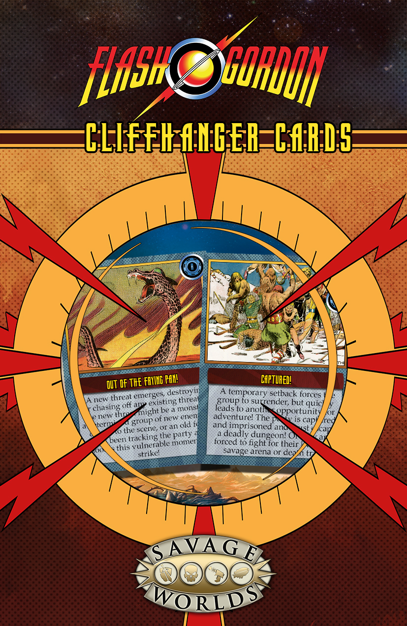 Flash Gordon™ RPG: Cliffhanger Cards (Print + PDF)