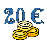20 € en bon d'achats