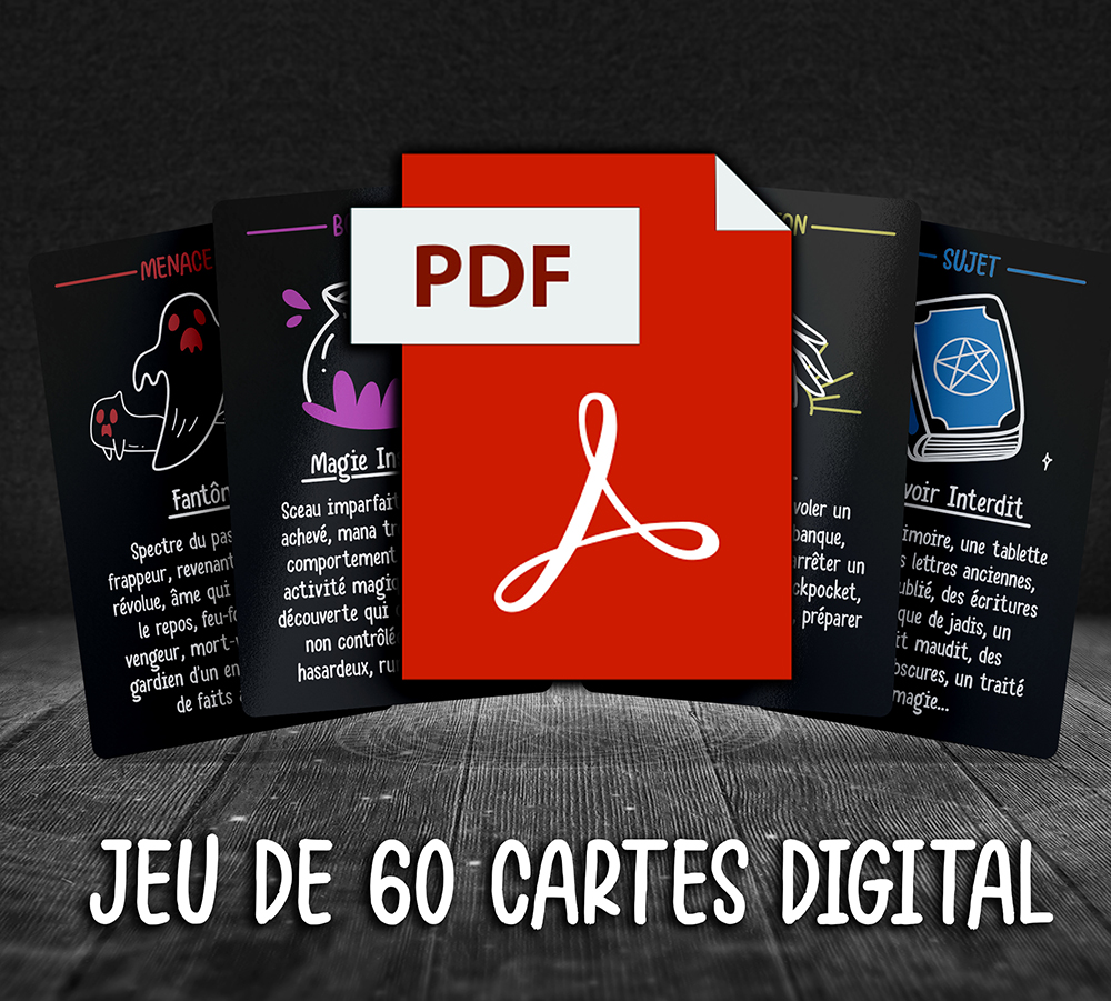 Deck de 60 Cartes au format Digital