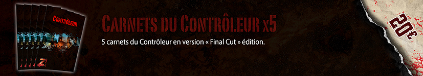 Carnets de Personnage Contrôleur x5