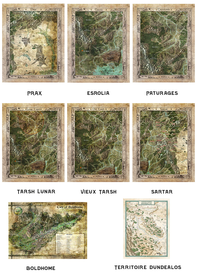 Carte en tissu synthétique (64x80 cm)