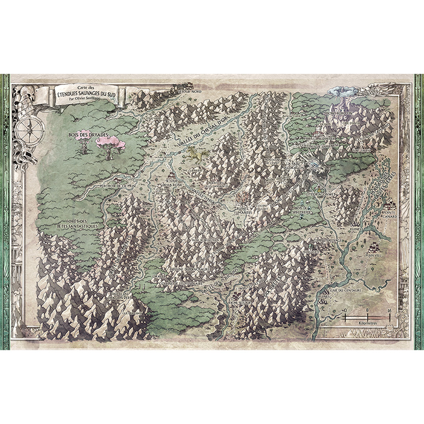 carte en tissue : Les étendus sauvages