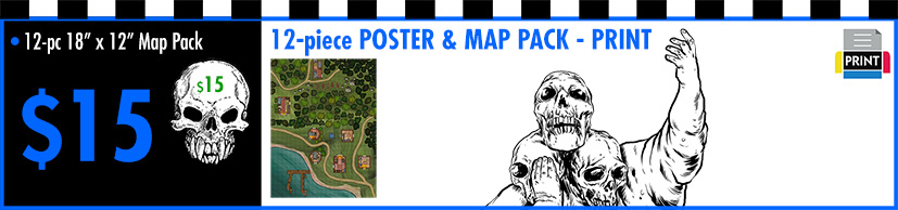 ADD-ON - $15 - 12 POSTERS & MAPS 18” x 12” - PRINT