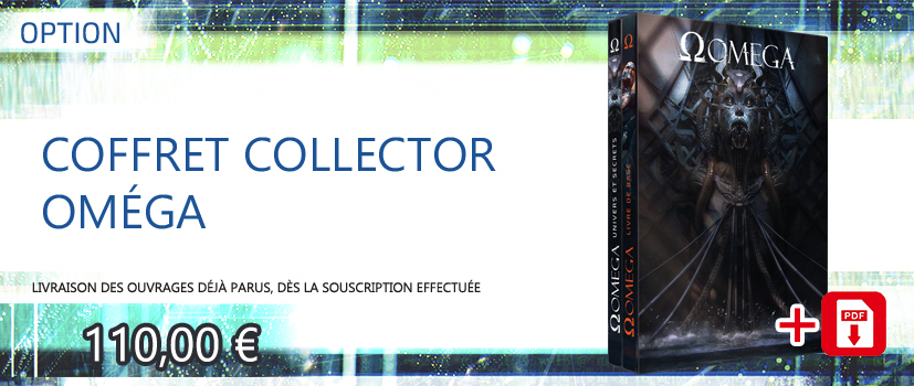 Oméga - Coffret collector - Livre de base et univers