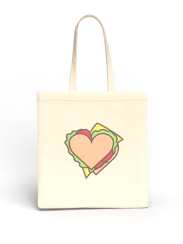 RnP - Tote bag Coeur sandwich