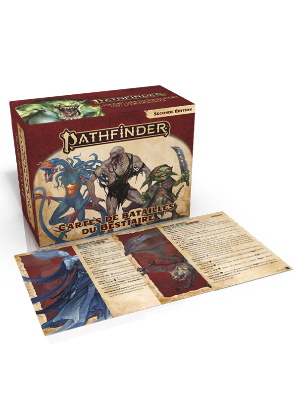 Pathfinder 2 - Cartes de batailles du Bestiaire