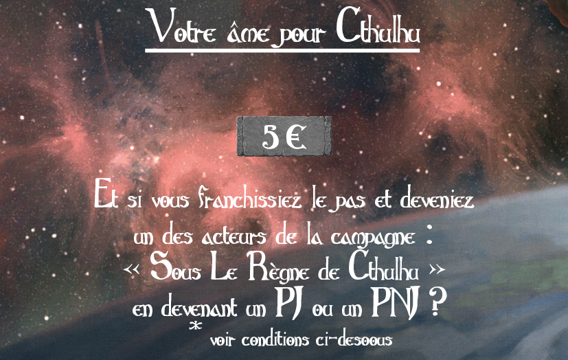 Votre âme pour Cthulhu