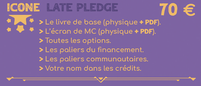 Icone LATE PLEDGE