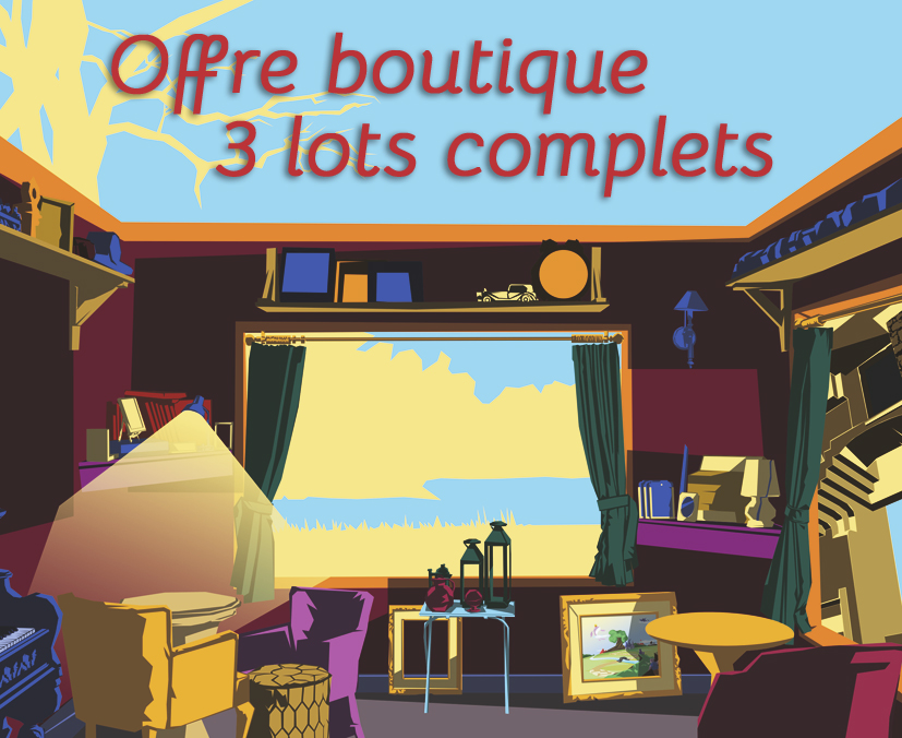 3 lots de 5 livrets pour les boutiques