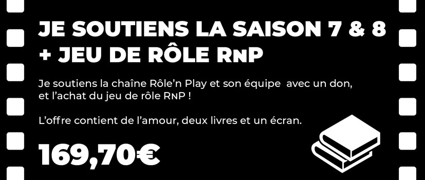 Offre JdR #1 : je soutiens le jeu de rôle Rôle'n Play