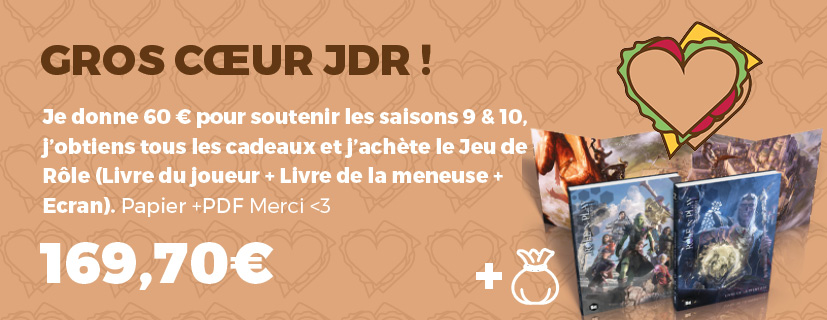 Offre gros coeur sandwich et jeu de rôle Rôle'n Play